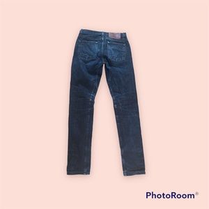 Naked & Famous Denim Men's Weird Guy Midrise Tapered-Leg Wine Dyed Weft Selvedge